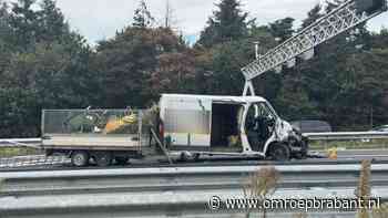 Ongeluk op A58: weg richting Eindhoven urenlang dicht