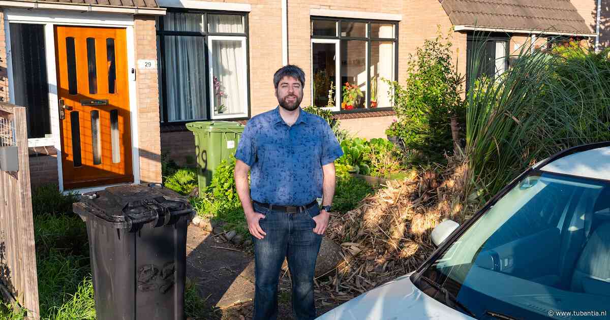 Betaald parkeren? Frank (35) ruilt zijn voortuin in voor gratis parkeerplek voor de deur
