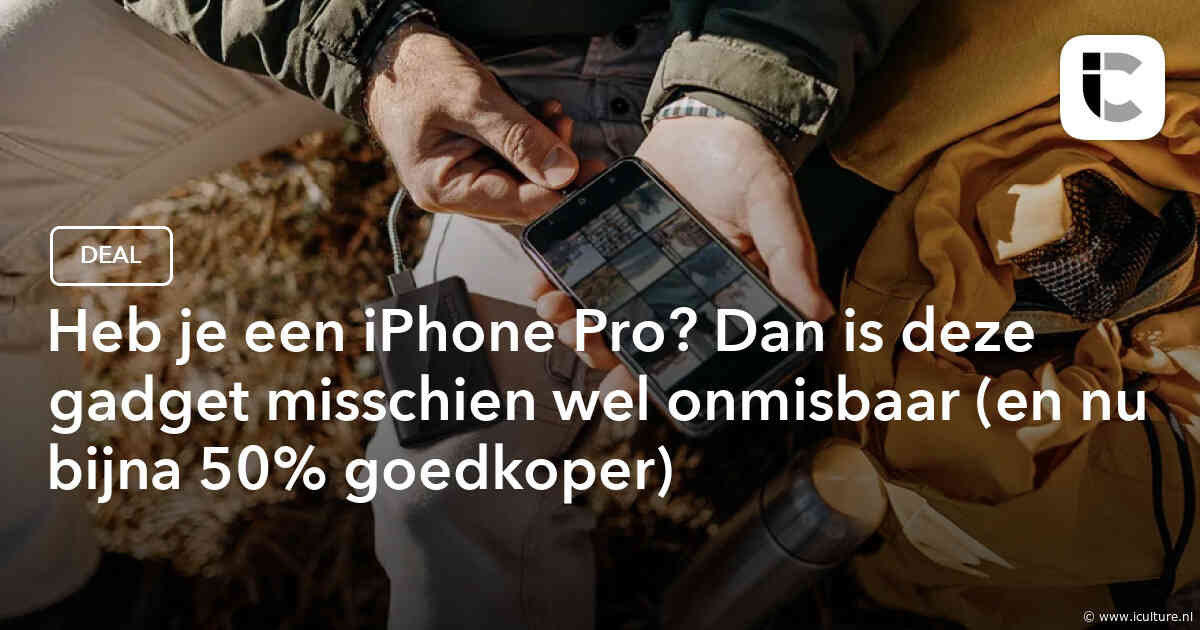 Heb je een iPhone Pro? Dan is deze gadget misschien wel onmisbaar (en nu bijna 50% goedkoper)
