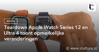 Teardown Apple Watch Series 12 en Ultra 4 toont opmerkelijke veranderingen