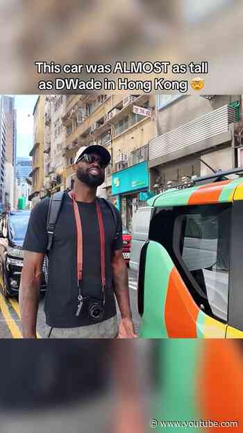 D.Wade was SHOCKED that cars were almost taller than him in Hong Kong 😳