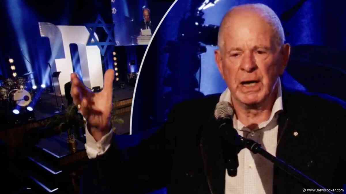 Frits Barend emotioneel tijdens toespraak 7 oktober-herdenking: ‘Bij jullie voel ik me thuis’