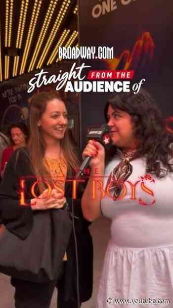 Straight from the audience, we chat with theatergoers at Broadway’s THE LOST BOYS