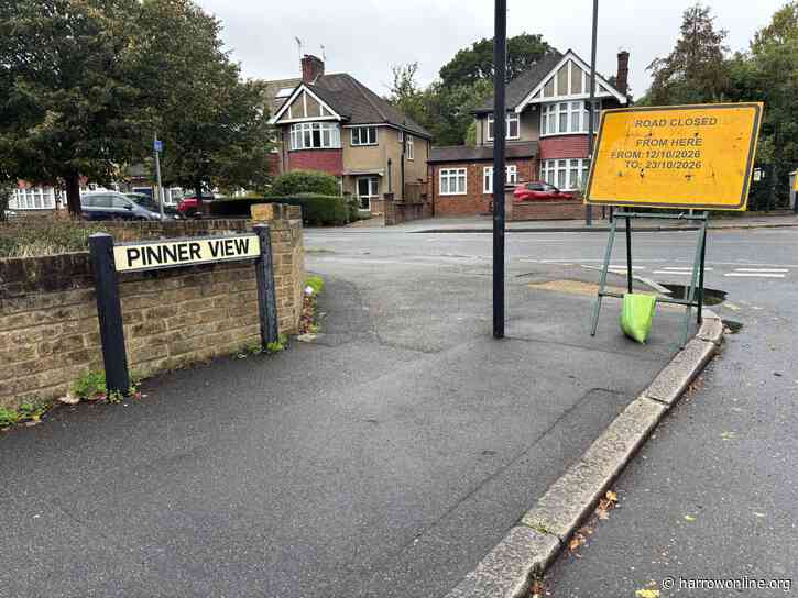 Six weeks of road closures planned for Pinner View as major gas works begin