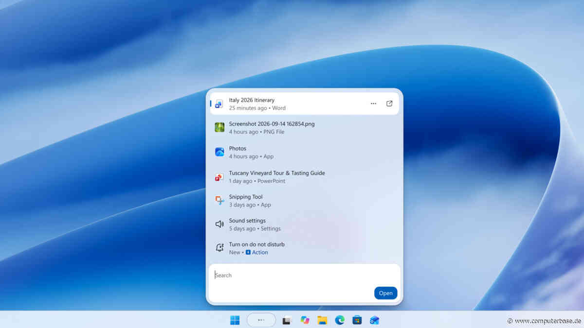 Windows 11: Wie die Taskleiste zum Startpunkt für die neuen Agenten wird