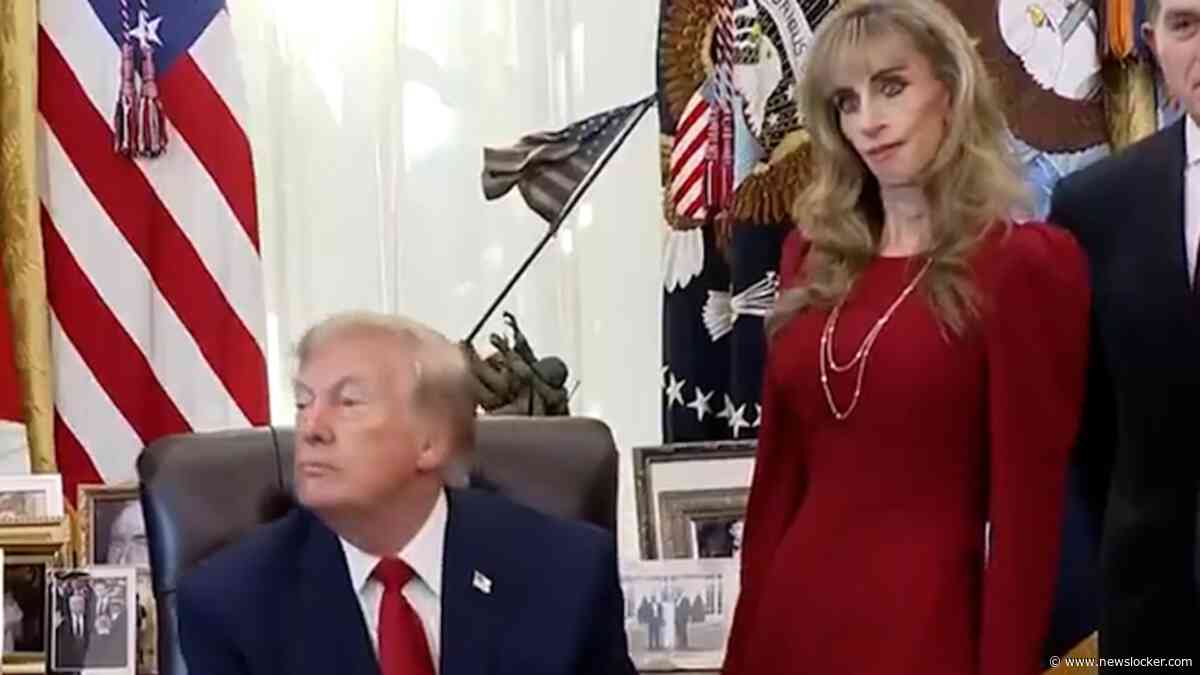 Susan Dell opnieuw viraal naast Trump: ‘Wat is er met haar gebeurd?’