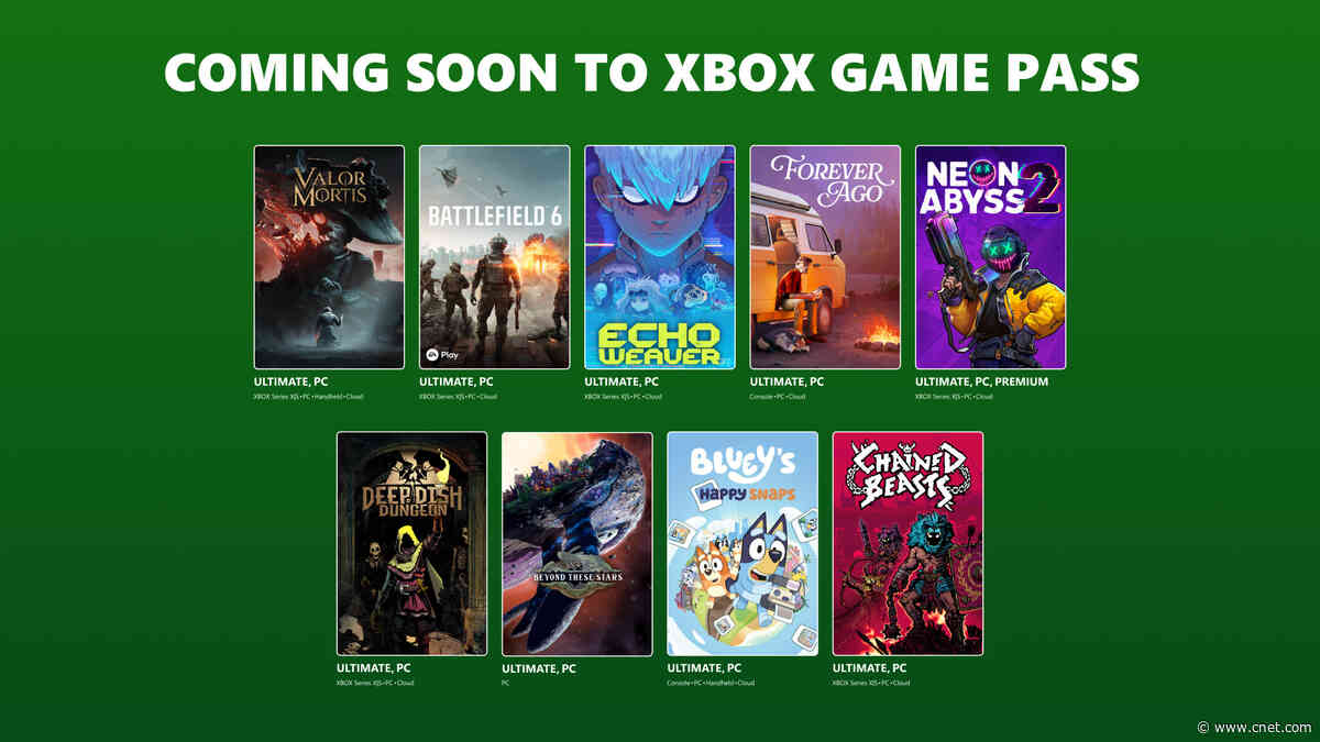 BF6 Reports for Duty on Xbox Game Pass While Clair Obscur Gets Gommaged in October