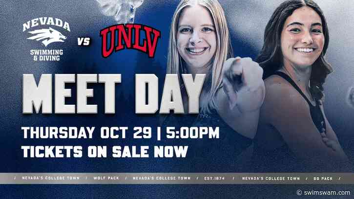 Nevada Set to Host UNLV On October 29 in Ticketed Dual Meet Featuring Deck-Reserved VIP Package
