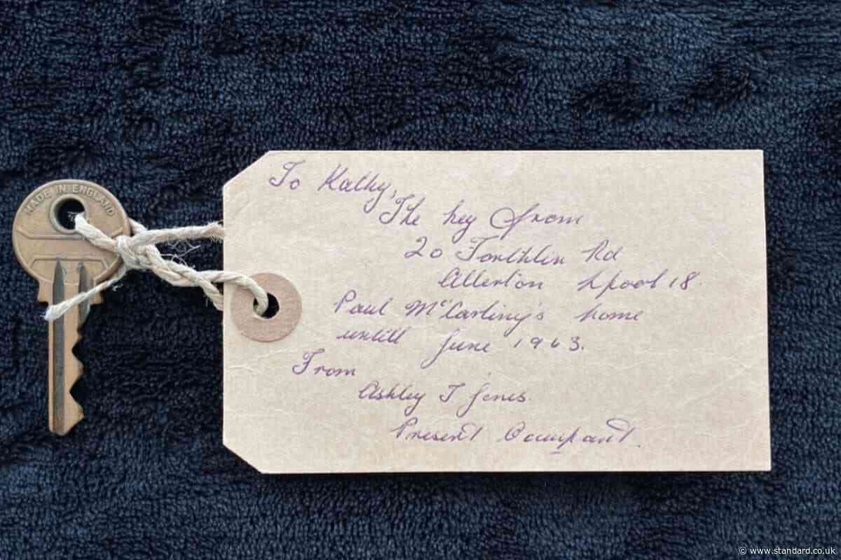 Key to Paul McCartney’s childhood home sells for more than estimate at auction