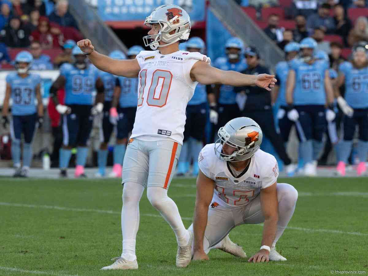 B.C. Lions this week: Sean Whyte believes ‘we’re a special team right now’