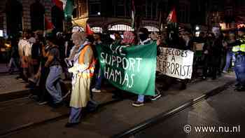 Pro-Palestijns protest Amsterdam ontbonden omdat betogers andere route namen