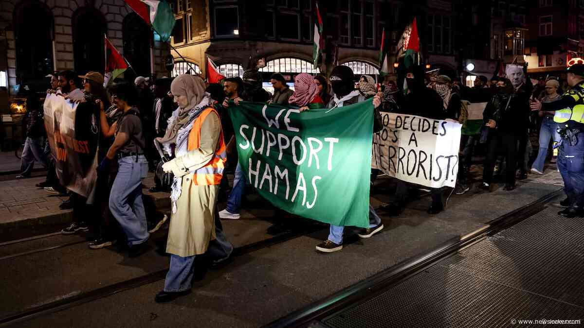 Pro-Palestijns protest Amsterdam ontbonden omdat betogers andere route namen