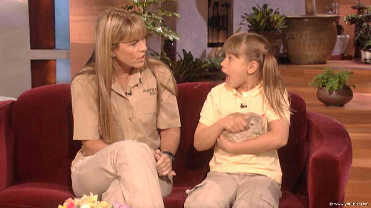 Terri & Bindi Irwin Bring Wild Animals to ‘Ellen’!