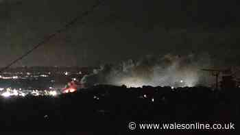 Large fire breaks out in Wrexham as huge plumes of smoke fill sky