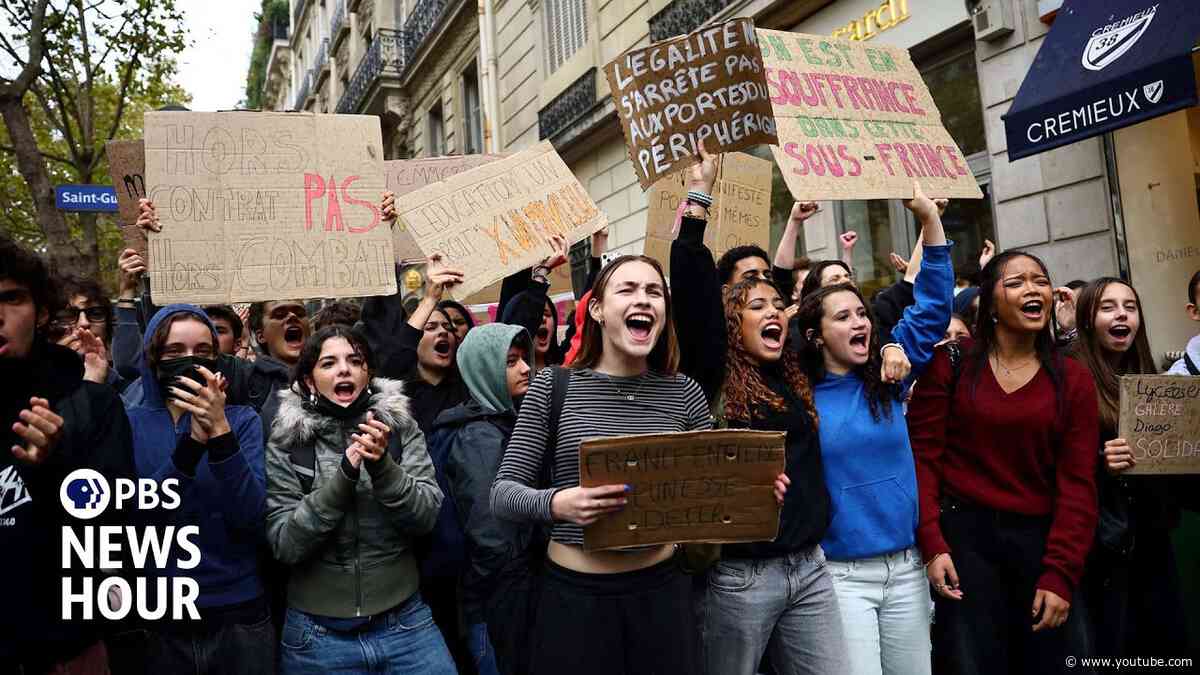 Why French students are leading massive protests across the country