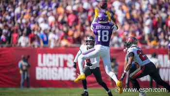 Vikings' Jefferson (ankle) optimistic about playing vs. Saints