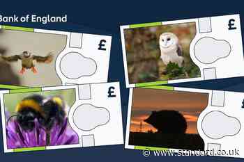 Bank of England reveals animals to feature on next banknotes