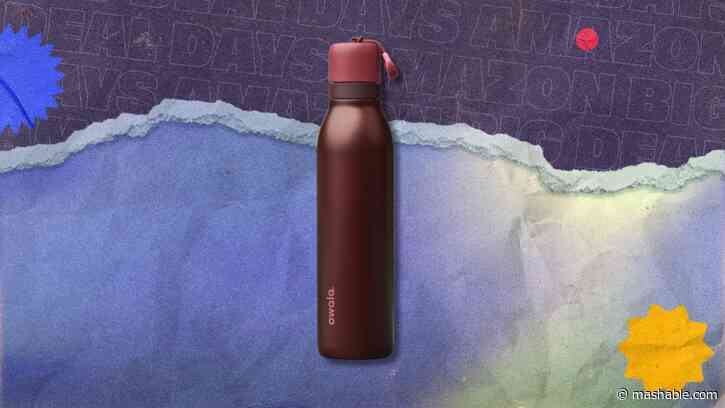 This Owala water bottle matches the burgundy iPhone and is under $20 on Prime Day