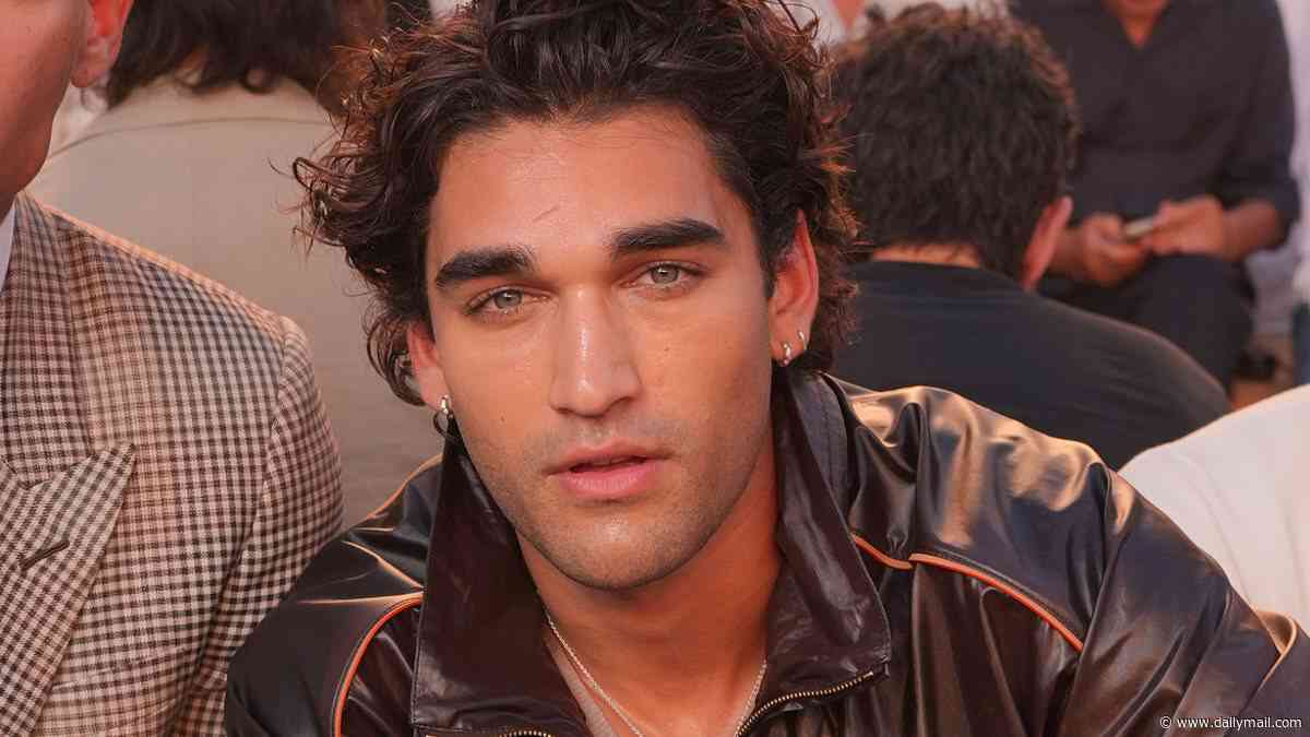 Off Campus actor Josh Heuston causes outrage for 'obnoxious' etiquette breach by 'manspreading' at Paris Fashion Week