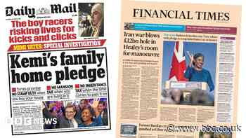The Papers: 'Kemi's family home pledge' and 'Badenoch invokes core Tory values'