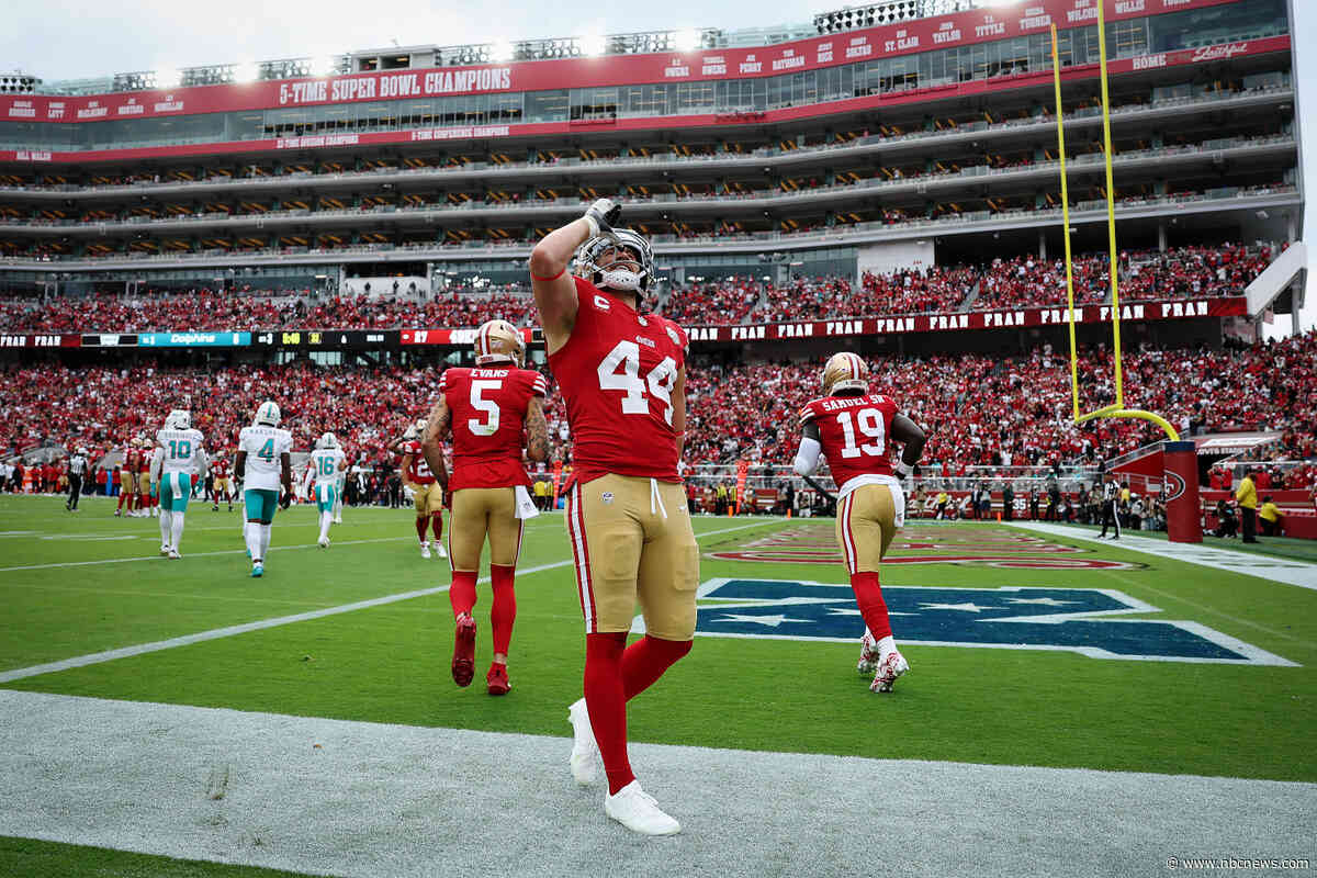 NFL swallows $15K fine against 49ers’ Kyle Juszczyk for pretending to chug beer on field