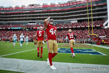 NFL swallows $15K fine against 49ers’ Kyle Juszczyk for pretending to chug beer on field