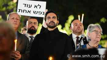 Mamdani is jeered at October 7 vigil as protesters call him traitor to Palestinian cause