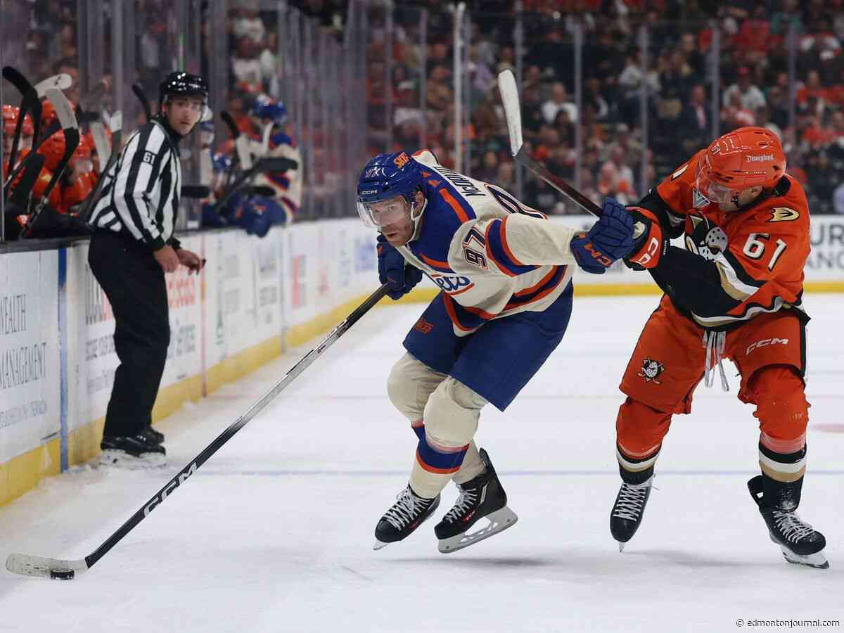 Player grades: Oilers goalie and top d-man crush it as Edmonton storms Anaheim Ducks in 5-2 win