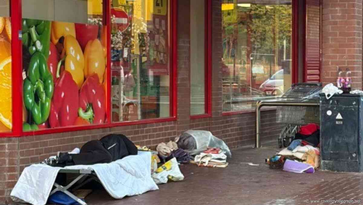 Concerns over man sleeping outside Nuneaton Iceland store