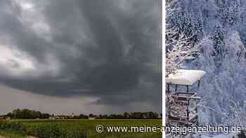 DWD-Warnung für zahlreiche Kreise: Regen und Gewitter in Bayern – Schneefallgrenze sinkt