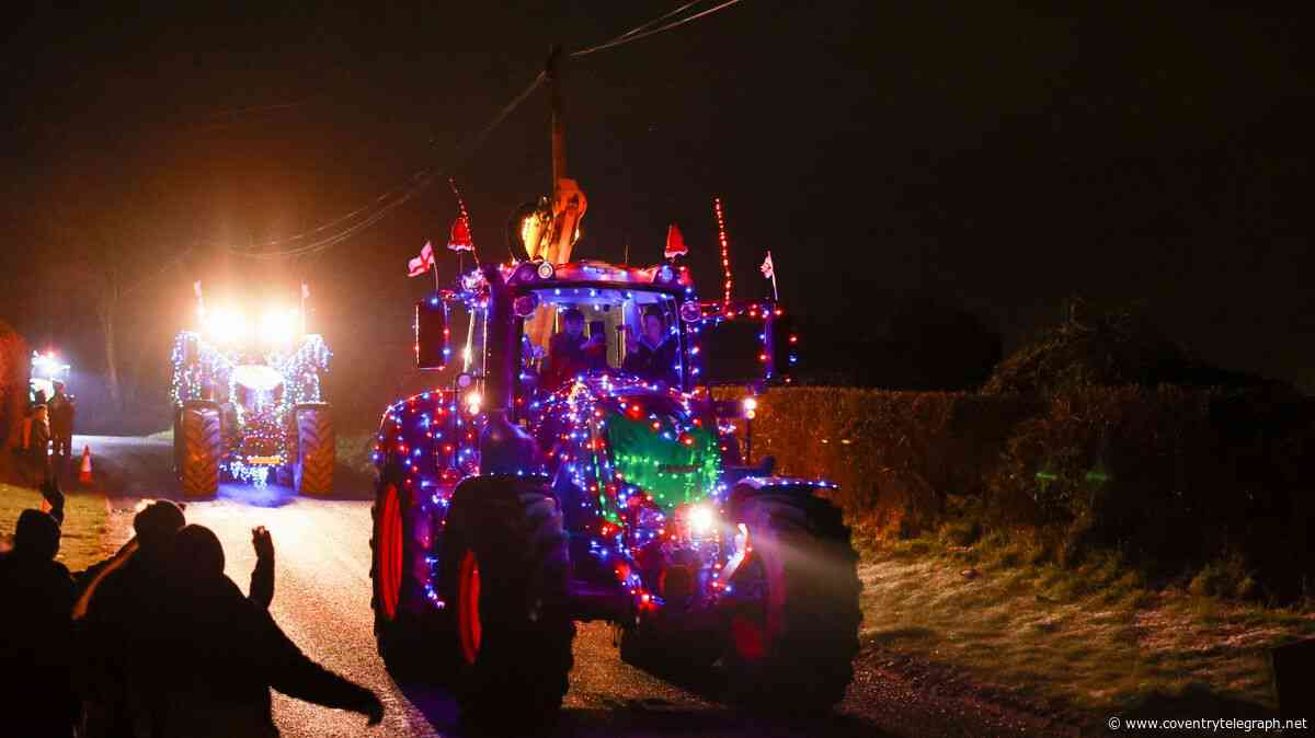 Dates confirmed for Christmas tractor parade in Nuneaton, Bedworth and Coventry 2026