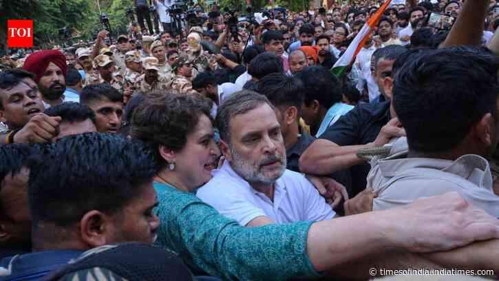 FIR against Rahul, Priyanka Gandhi over 'assault' during anti-Gyanesh Kumar protest in Delhi