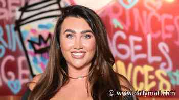 TOWIE's Lauren Goodger turns heads in a plunging crop top as she joins Lottie Moss at bagel shop launch
