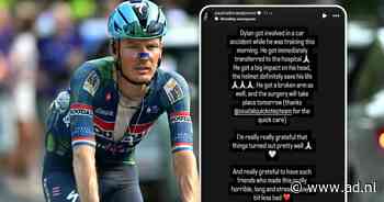 Dylan van Baarle belandt vlak voor zijn huwelijk in ziekenhuis: ‘Helm heeft zijn leven gered’