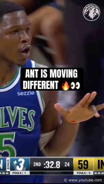 19 POINTS AT HALF FOR ANT 🤯
