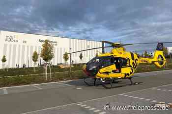Rettungshubschrauber landet vor Plauener Sportforum: Das ist der Grund