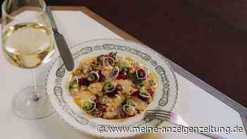 Rauchig, süß und scharf: Geröstetes Auberginen-Carpaccio