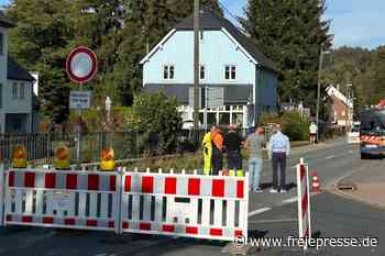 Gasleck im Erzgebirge: Wichtige Verbindungsstraße bleibt länger gesperrt