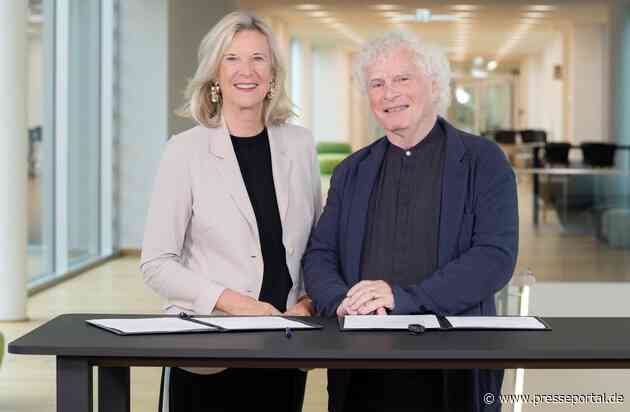 Sir Simon Rattle verlängert als Chefdirigent von BRSO und BR Chor / Vertrag bis 2033 unterstreicht erfolgreiche Zusammenarbeit und internationale Strahlkraft der BR-Klangkörper