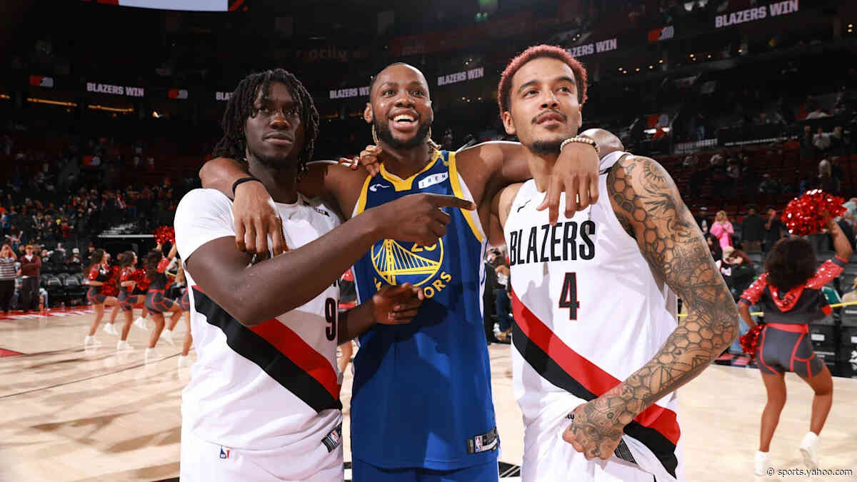 Warriors leave most of team at home, lose to Blazers in Portland, 123-118