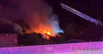 Fire tears through building in southeast Durham