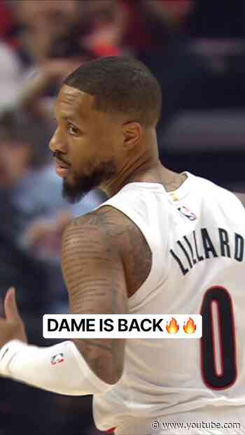 Damian Lillard Starts His Blazers Return With Back-to-Back Threes