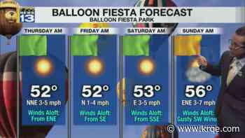 Drier, mild, and mostly calm weather around New Mexico