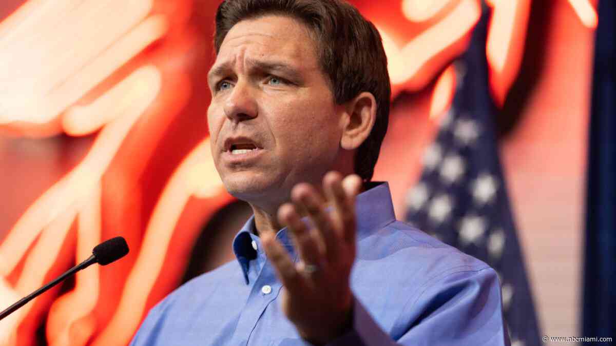Florida Gov. Ron DeSantis hosts news conference in Miami