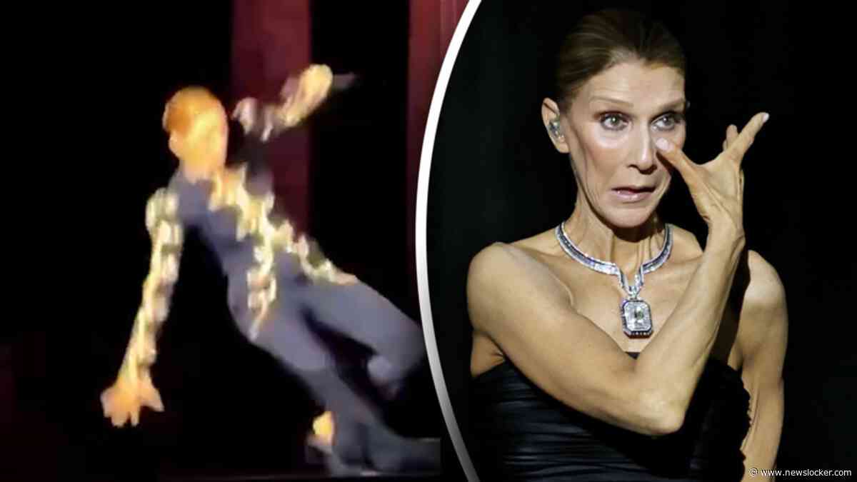 Beelden: hier valt Céline Dion op podium tijdens concert in Parijs