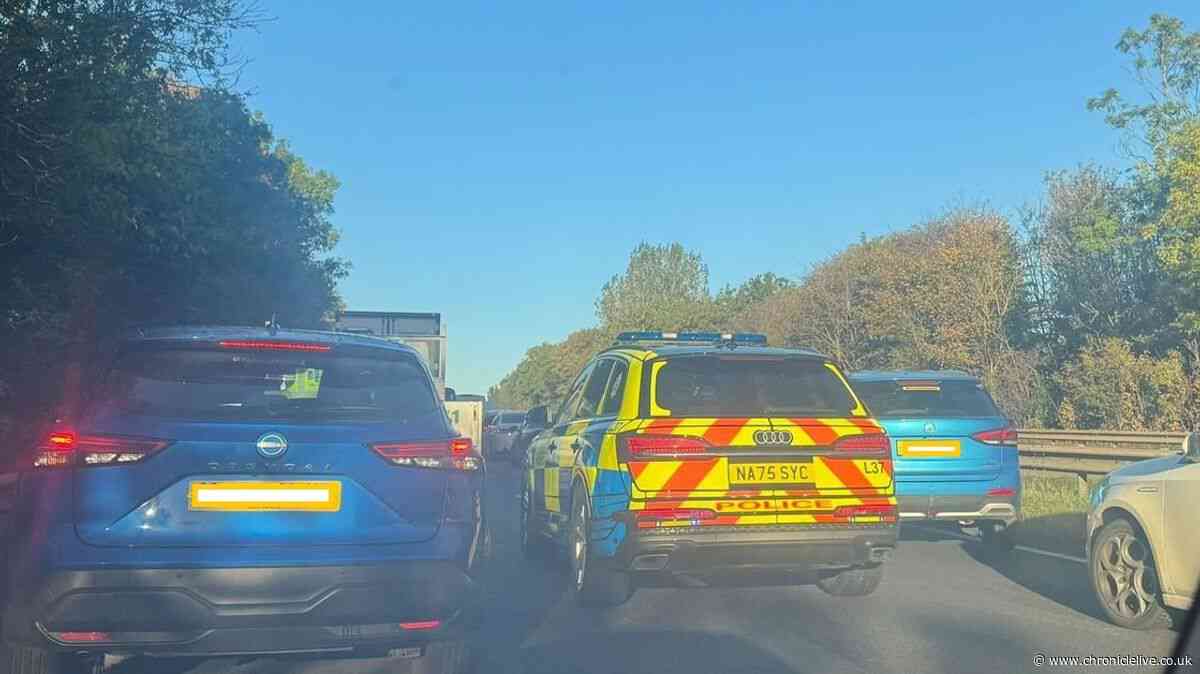Multi-vehicle crash in Sunderland sees A19 blocked at rush hour