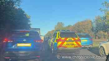 Multi-vehicle crash in Sunderland sees A19 blocked at rush hour