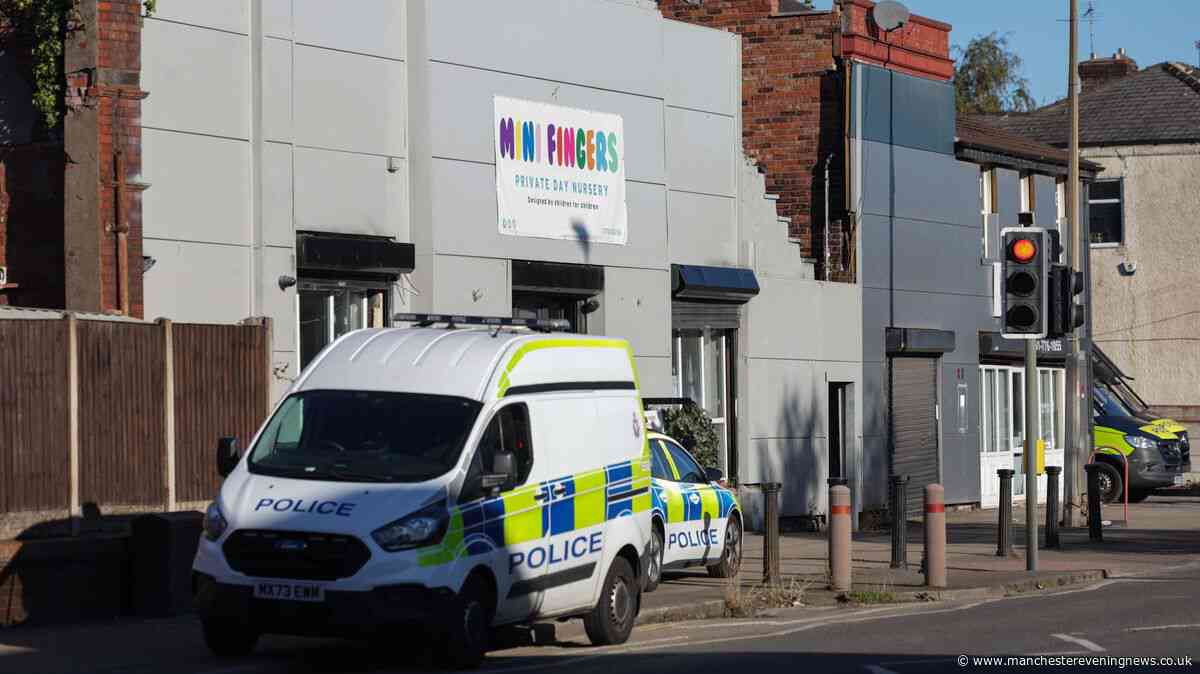 Salford nursery incident LIVE as police officers seen removing gun from building