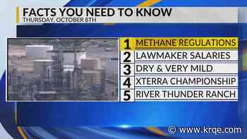Methane regulations, Lawmaker salaries, Dry and mild, Xterra Championship, River Thunder Ranch