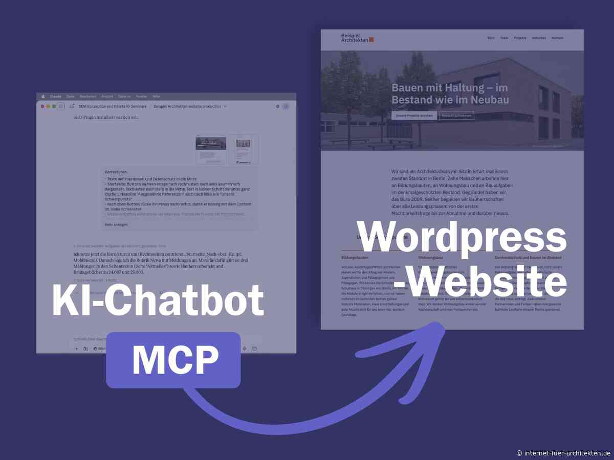 WordPress per KI-Chatbot bedienen: So pflegen Planungsbüros ihre Website im Dialog